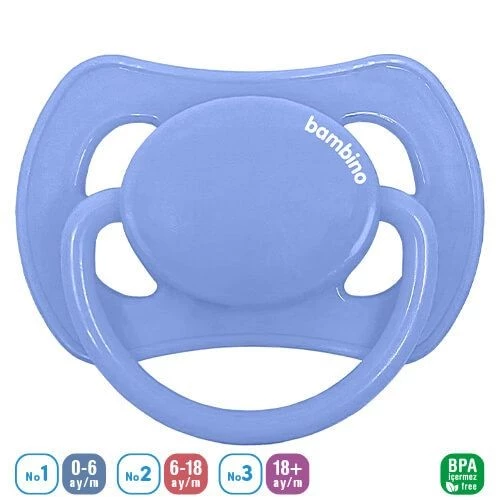Bambino Kelebek Damaklı Emzik 0-6 Ay - P2466 -Mavi Mavi