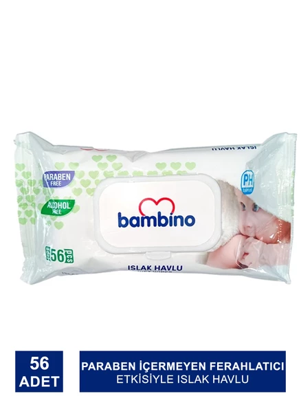 Bambino Islak Havlu 56 Adet