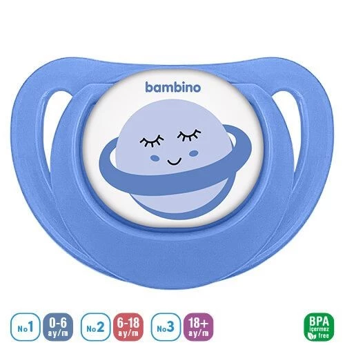 Bambino Fit Damaklı Emzik 18+ Ay - P2572 -Mavi Mavi