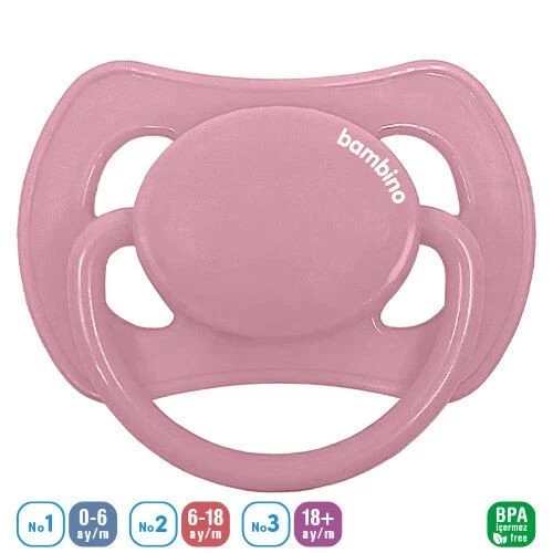 Bambino Kelebek Damaklı Emzik 0-6 Ay - P2466 -Pembe Pembe