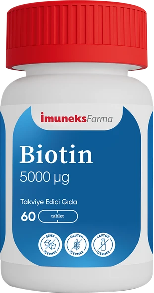 İmuneks Biotin 5000mg 60 Tablet