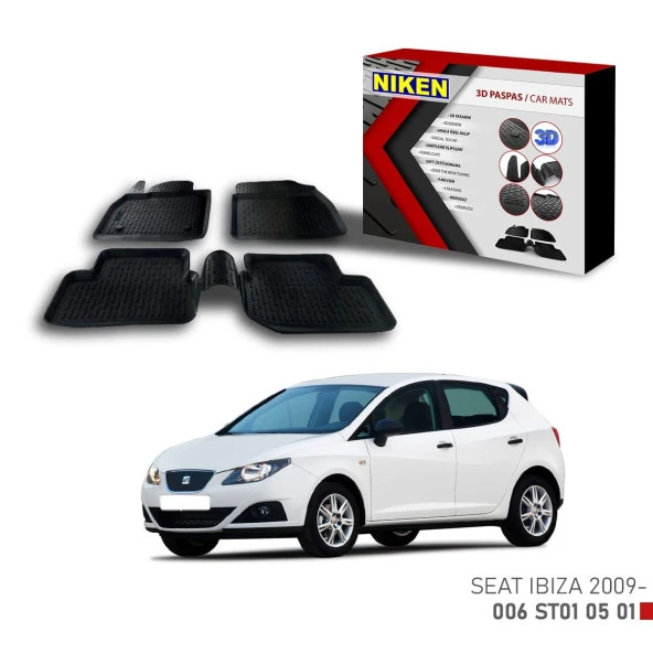 Seat Ibiza -2009 için Uyumlu 3D Paspas ürün görseli