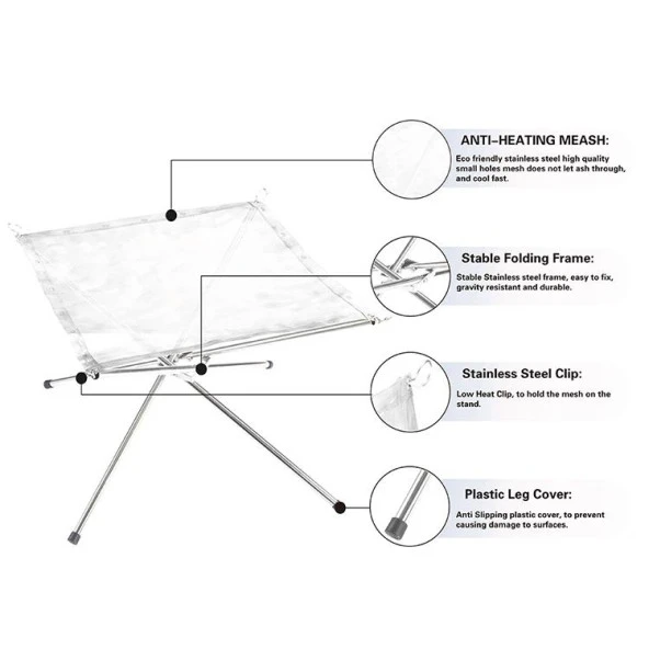 Madfox Fire Rack Katlanır Ateş Sehpası [Brülör] - 2