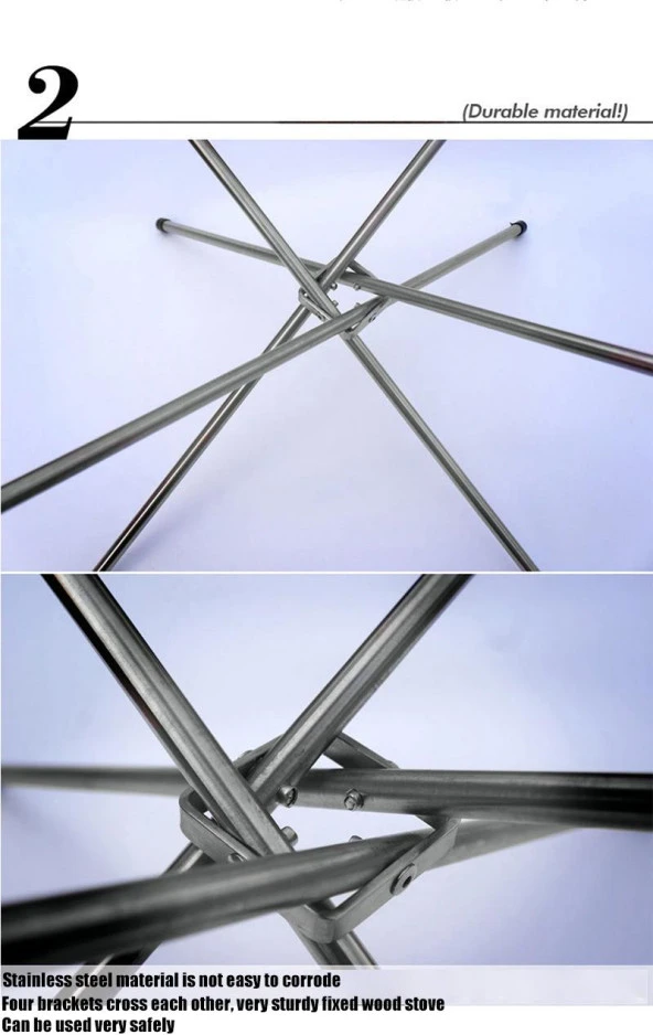 Madfox Fire Rack Katlanır Ateş Sehpası [Brülör] - 10