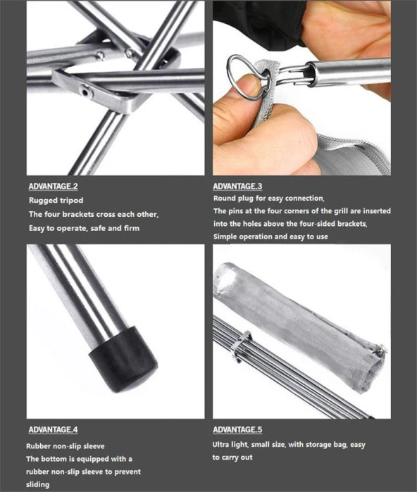 Madfox Fire Rack Katlanır Ateş Sehpası [Brülör] - 11