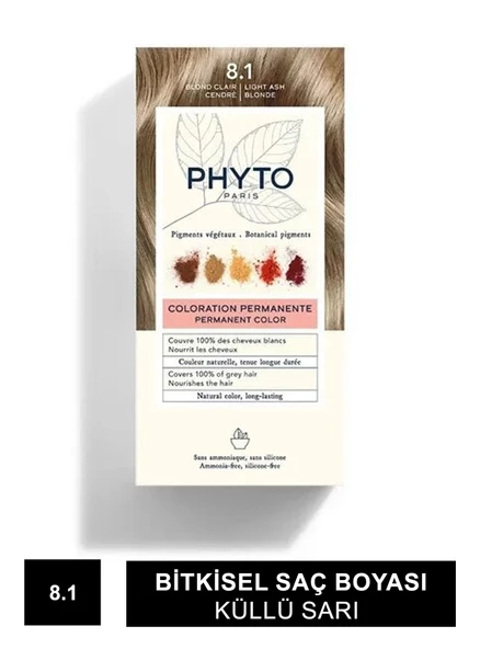 Phyto Color Bitkisel Saç Boyası - 8.1 - Küllü Sarı