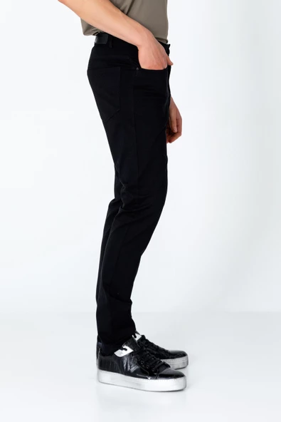 Erkek Regular Fit Rayon Örme Extra Rahat Seyahat Pantolonu - 4