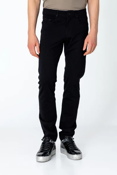 Erkek Regular Fit Rayon Örme Extra Rahat Seyahat Pantolonu - 5