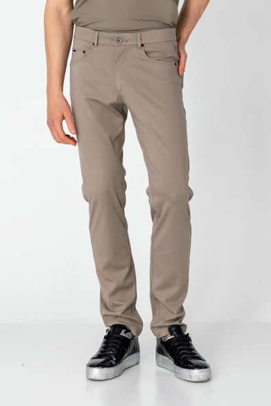 Erkek Regular Fit Rayon Örme Extra Rahat Seyahat Pantolonu