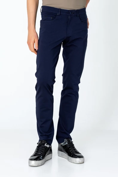 Erkek Regular Fit Rayon Örme Extra Rahat Seyahat Pantolonu - 11