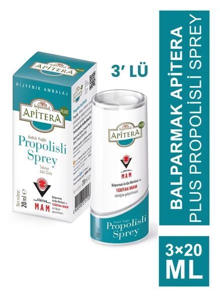 Balparmak Apitera Plus Propolisli Sprey 20 ml x 3 Adet