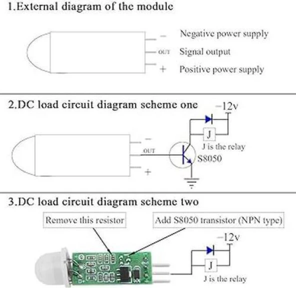 HC-SR505 Mini Vucut Algılama Sensörü - Resim 3