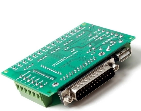 Mach3 5 Eksenli CNC Step Motor Sürücü Kartı + USB Kablo - Resim 3