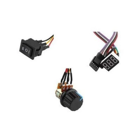 10V-55V 40A PWM Fırçalı DC Motor Sürücü (CW CCW Ters Haraket Anahtarlı ve LED Ekranlı) - Resim 2