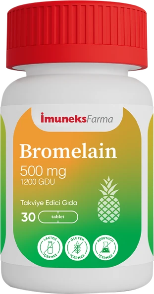 İmuneks Bromelain 500mg 30 Tablet
