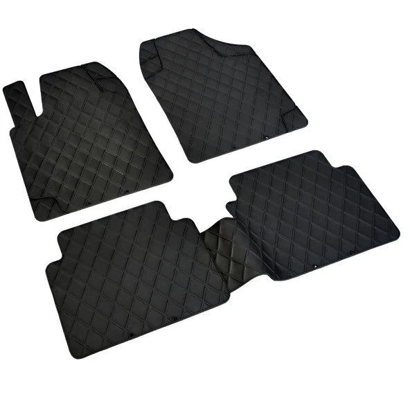 Chevrolet Spark 3D Pufi Diamond Universal Paspas Siyah ürün görseli