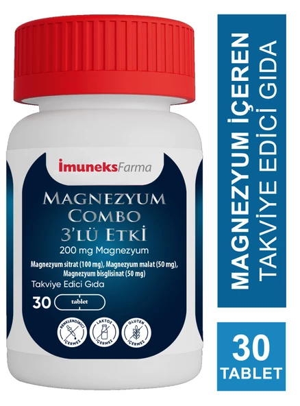 İmuneks Magnezyum Combo 3'lü Etki 30 Tablet