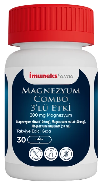 İmuneks Magnezyum Combo 3'lü Etki 30 Tablet