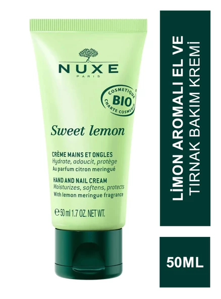 Nuxe Sweet Lemon Hand & Nail Cream Onarıcı Besleyici El ve Tırnak Kremi 50 ml ürün görseli