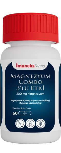İmuneks Magnezyum Combo 3'lü Etki 60 Tablet