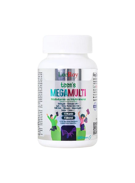 LeeRoy Teen's MegaMulti (11-18 Yaş) 120 Tablet