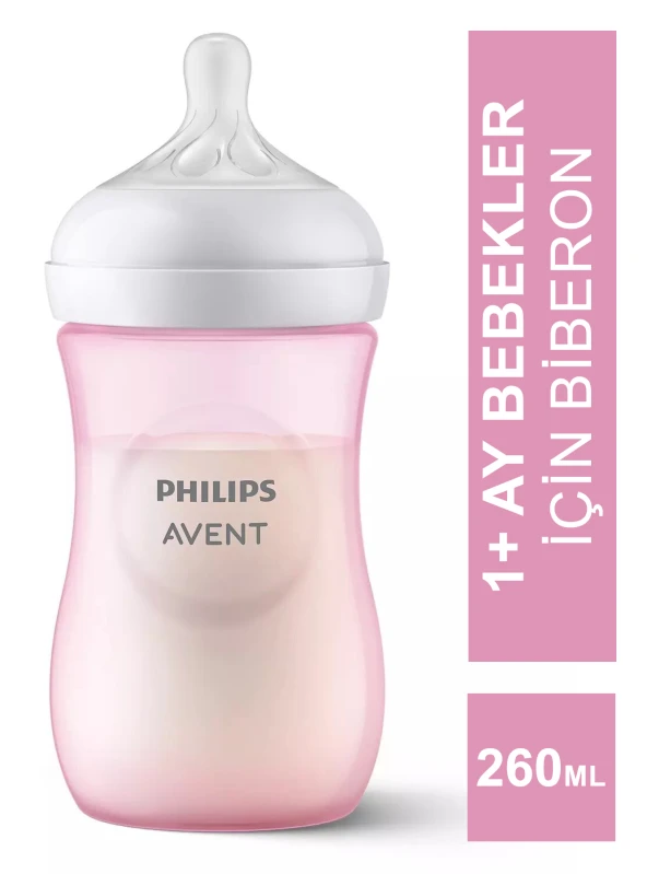 Philips Avent Natural Response PP Biberon 1m+ 260 ml - Pembe ( SCY903/11)