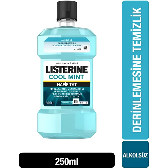 Listerine Cool Mint Hafif Tat Alkolsüz Ağız Gargarası 250 ml - Hafif Nane