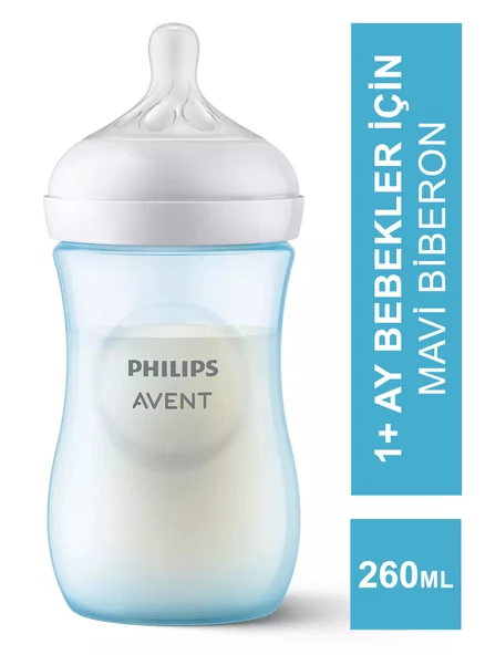 Philips Avent Natural Response PP Biberon 1m+ 260 ml - Mavi - SCY903/21-