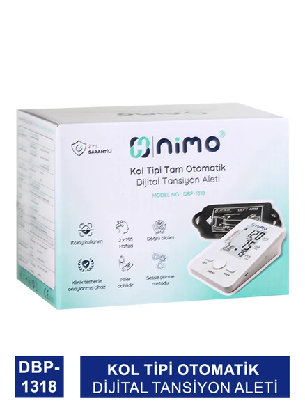 Nimo Kol Tipi Otomatik Dijital Tansiyon Aleti - DBP-1318 -