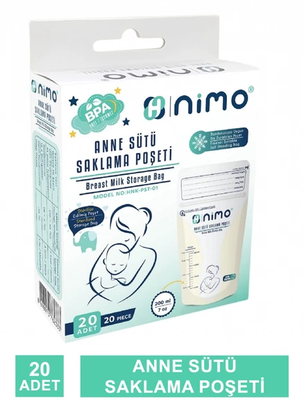 Nimo Anne Sütü Saklama Poşeti 20 Adet - HNK-PST-01 -