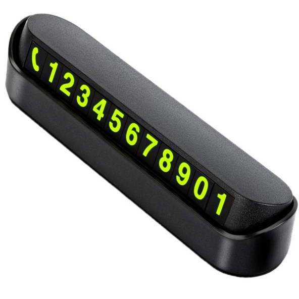 qasul Araç Parktel Numaratör Oto Telefon Park Numaratörü Ön Cam Torpido Siyah 2 Adet TEK FİYAT arabanumaralık - 2