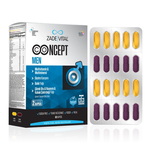 Zade Vital Concept Men 60 Kapsül