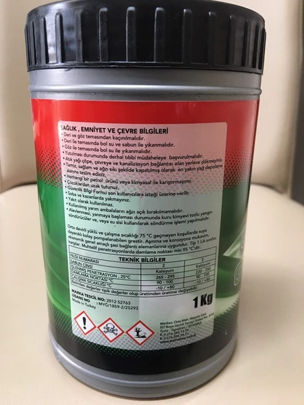 Suroil Yeşil Kavucuklu Gres Yağ 1 Kg - 2