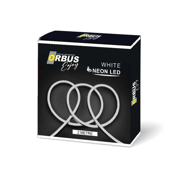 ORBUS Neon Şerit Led 6500K BEYAZ 2 Metre USB'li - 3