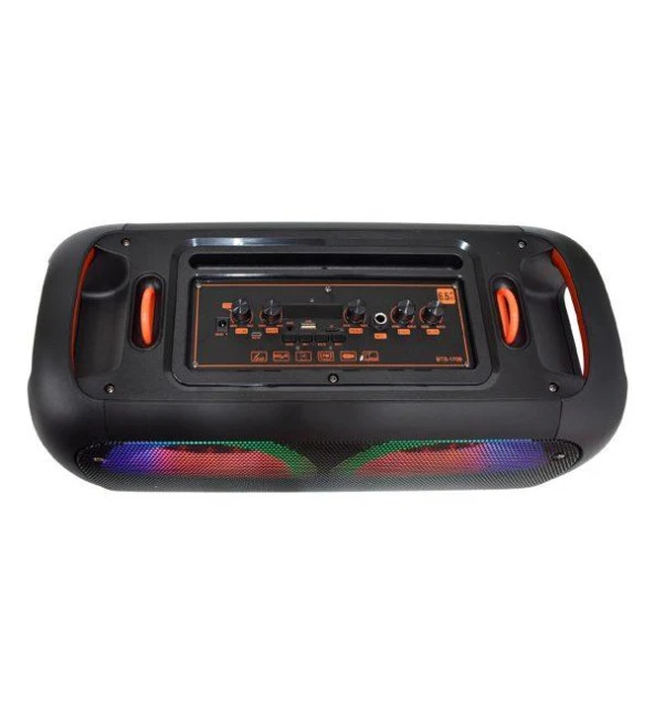 BTS-1709 6.5 INCH Kablosuz Mikrofonlu Bluetooth Hoparlör Usb-Tf-Fm Radyo Siyah - Resim 5