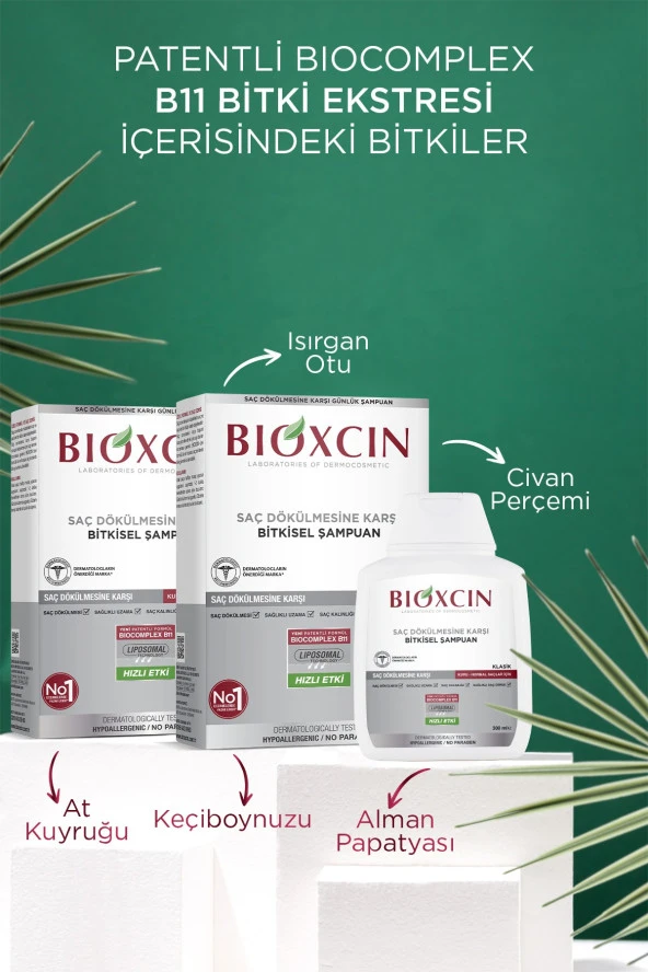 Bioxcin Klasik Kuru Ve Normal Saçlar Için Şampuan 300 Ml - Genesis Şampuan Dökülme Karşıtı - Resim 5