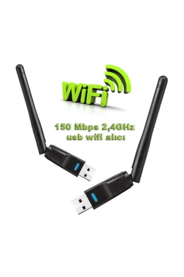 Usb Wifi 150 Mbps 2,4ghz Kablosuz Wireless Usb Adaptör - 2