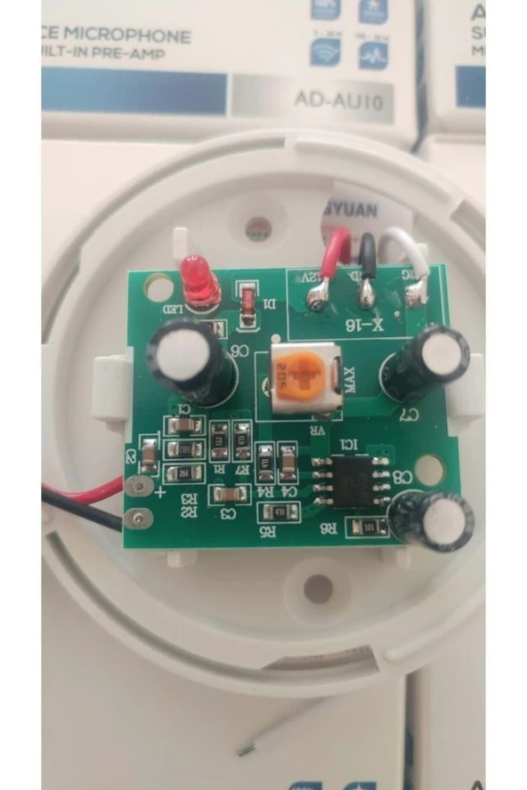 Ayarlı Cctv Dome Güvenlik Kamera Mikrofon Ses Kiti Kartı - 3