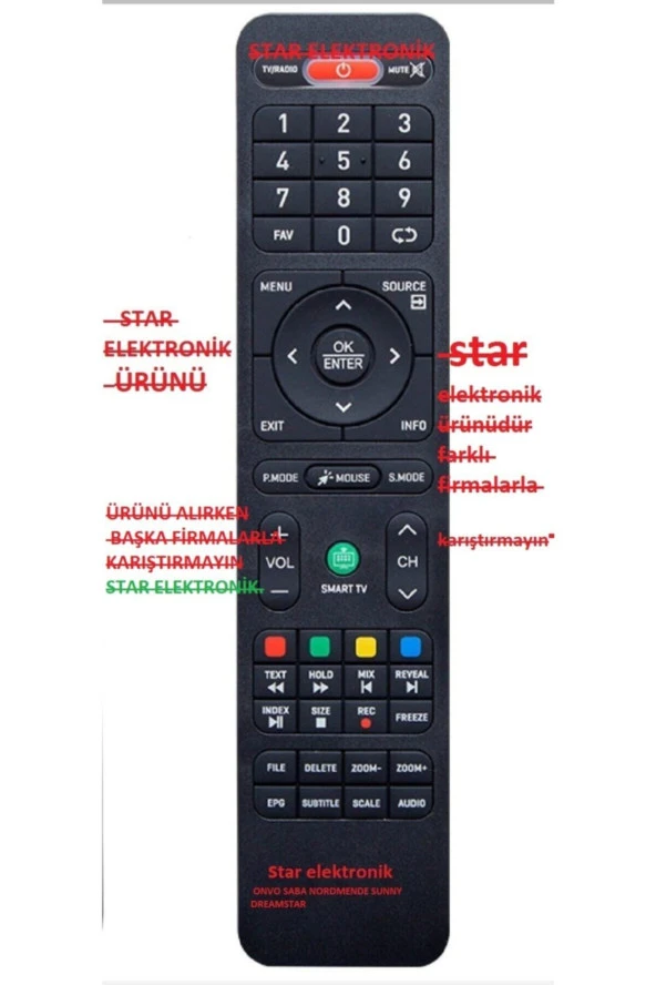 Morio Saba Nordmende Dreamstar Sunny Led Tv Kumandası