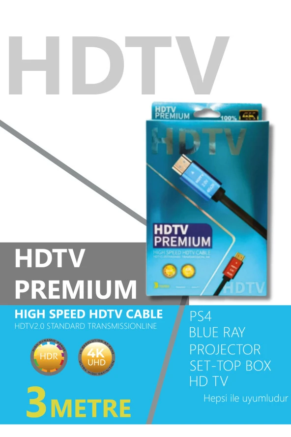 TECHNOZİ 4K 3M HDMI Kablo