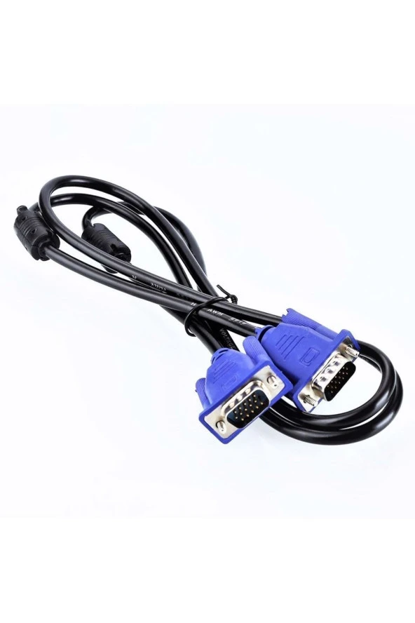 Komponentci Vga To Vga Kablo Lcd Monitör Ve Projeksiyon Kablosu 1.5m