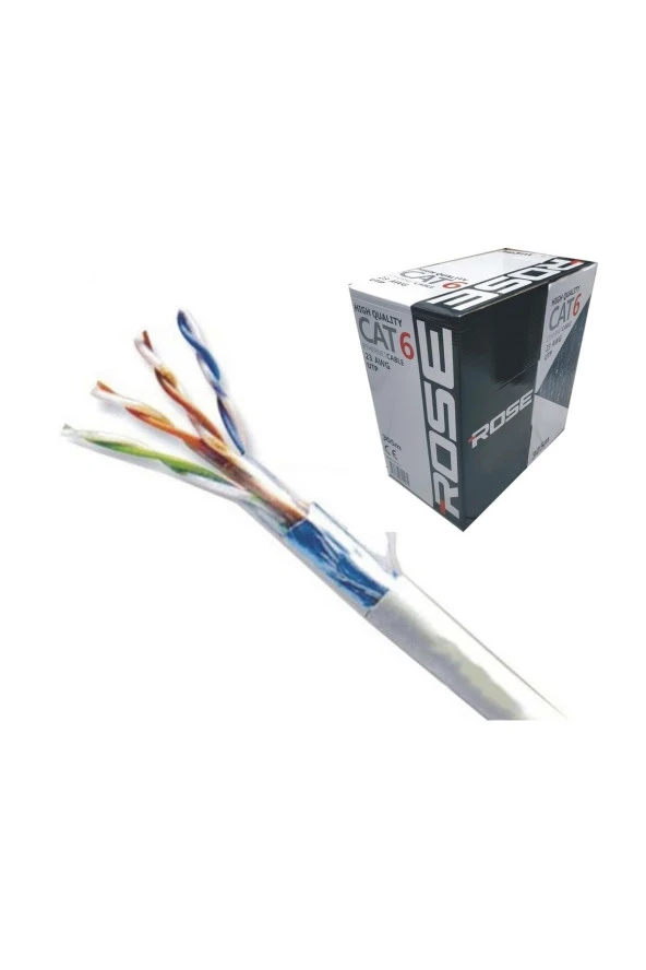 Cat6 Kablo - 23 Awg Cat 6 Ethernet Internet Kablosu 305metre