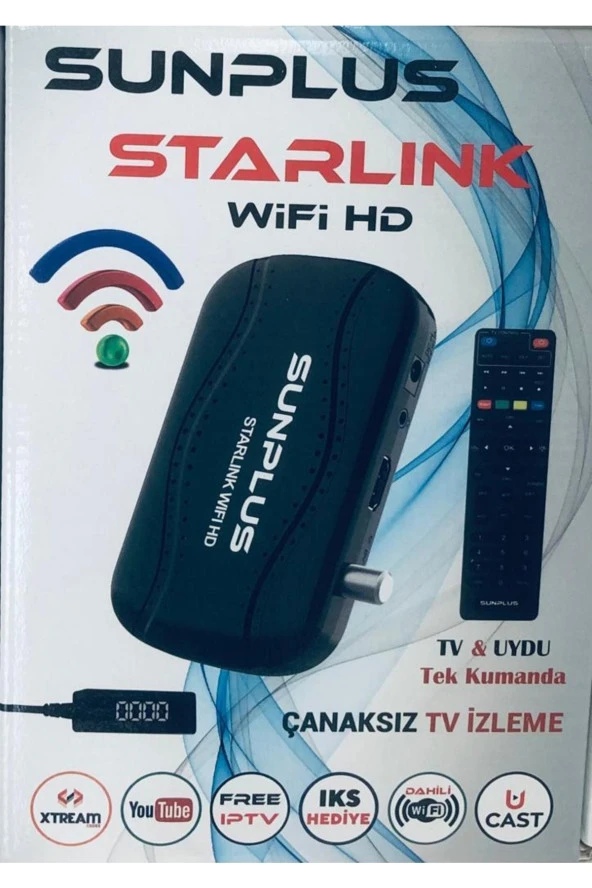 Sunplus Starlink Dahili Wifi Hd Uydu Alıcısı