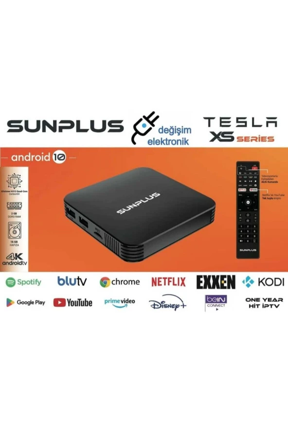Sunplus Tesla XS Series 16 GB 4K Android TV Box - 2