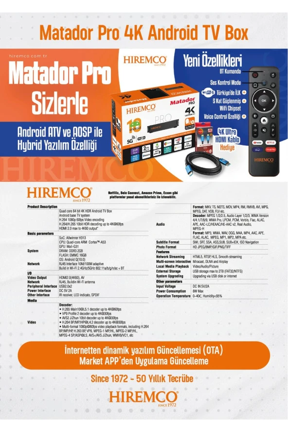 Matador Pro Air 4k Android10 Tv Box - Resim 3
