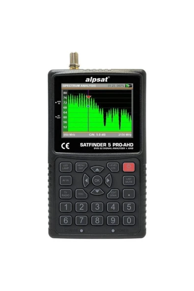 Siyah Satfinder 5 Pro Ahd Hd Görüntülü Uydu Yön Bulucu - Resim 3