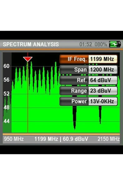 Siyah Satfinder 5 Pro Ahd Hd Görüntülü Uydu Yön Bulucu - Resim 6