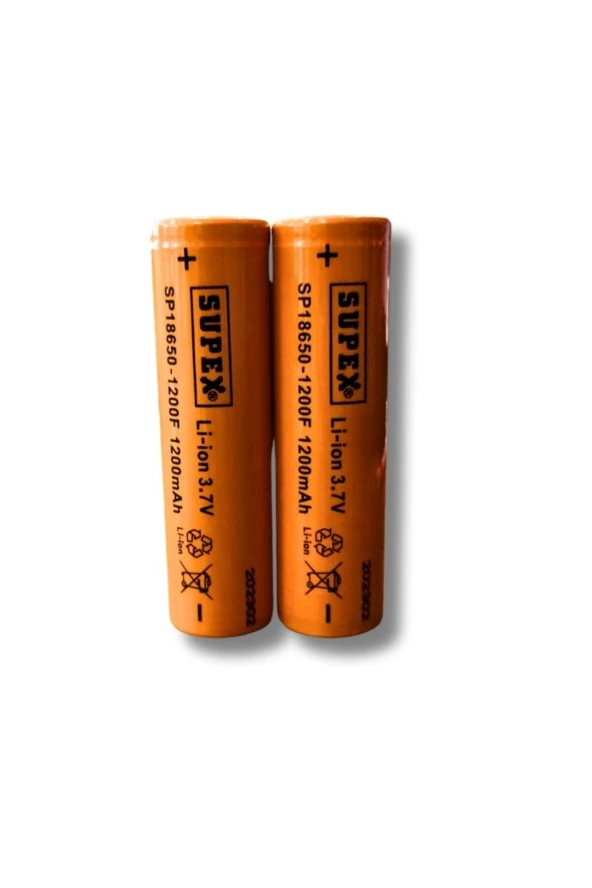 Sp-18650-1200F 3.7v 1200mah Li-ion Pil Başlıksız 2li