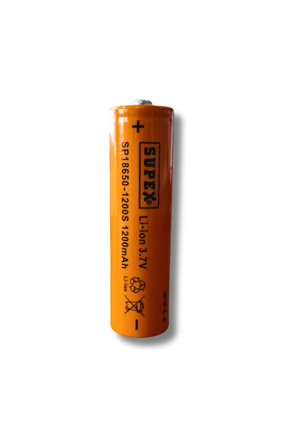 Sp-18650-1200 3.7v 1200mah Li-ion Pil Başlıklı