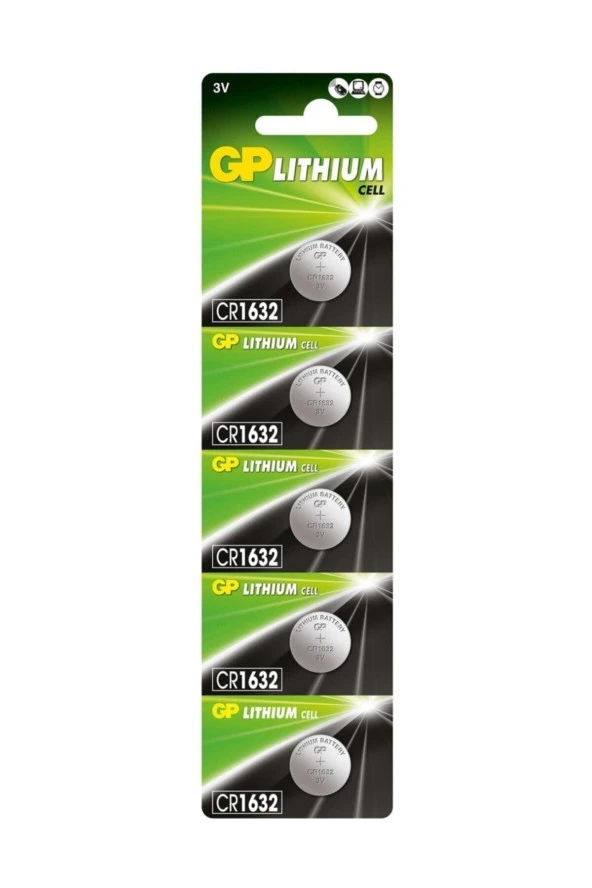 Gp 5li Cr1632 3v Lityum Düğme Pil (GPCR1632-C5)